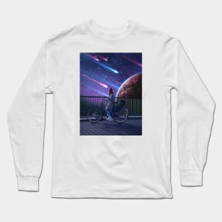 Cycling through the universe Long Sleeve T-Shirt